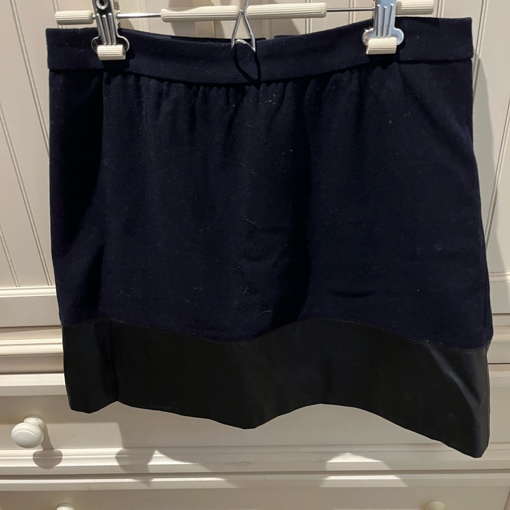 I Crew navy and black skirt, size 10